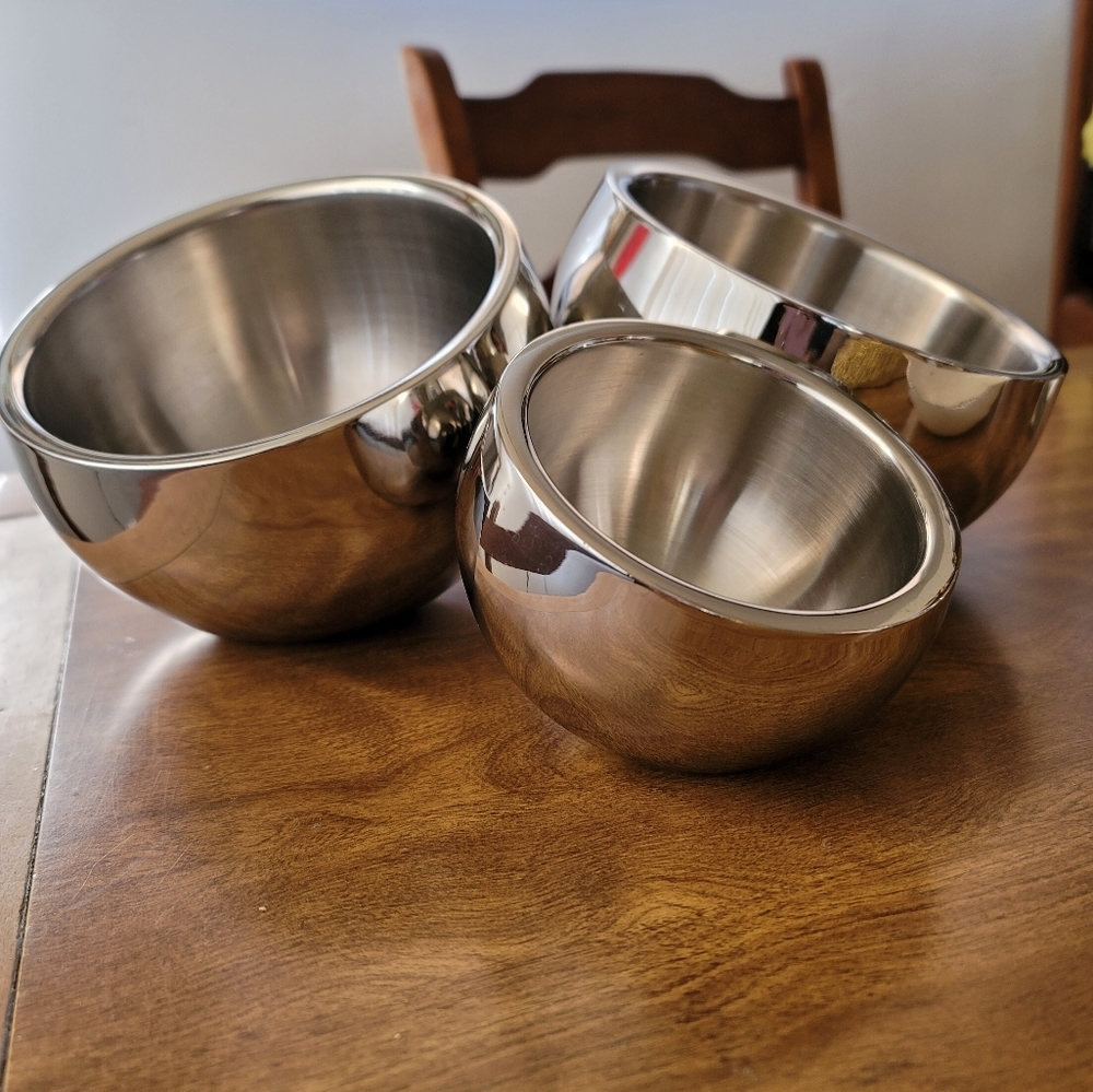 CB2 Stainless steel Bowls